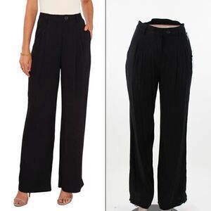 1.STATE Pleated Trousers in Rich Black